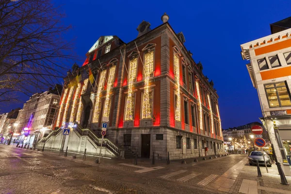 Hôtel de ville de Liège la nuit — Photo