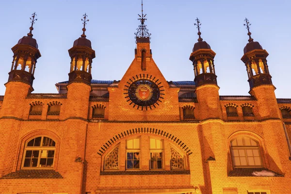 Saluhallen i Gdansk på natten — Stockfoto