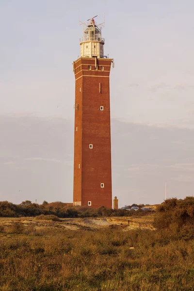 Westhoofd Lighthouse in Netherlands — Stock Photo, Image