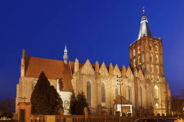 Kerk van de veronderstelling van de Maagd Maria in Chelmno — Stockfoto