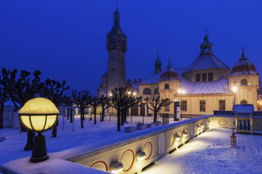 Sopot fenere kış manzarası