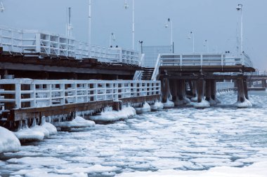 Sopot pier kış manzarası