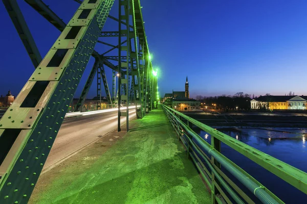 Rydz Smigly Bridge in Wloclawek — Stock Photo, Image