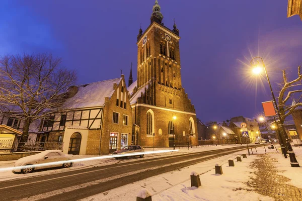 Igreja de Santa Catarina em Gdansk — Fotografia de Stock