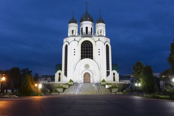 Cathedral of Christ the Saviour on Victory Square in Kaliningrad — Stock Photo, Image