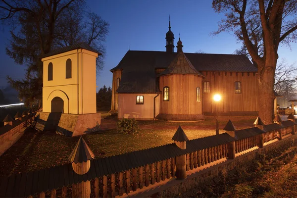 St Stanislaus kyrka i Humniska — Stockfoto