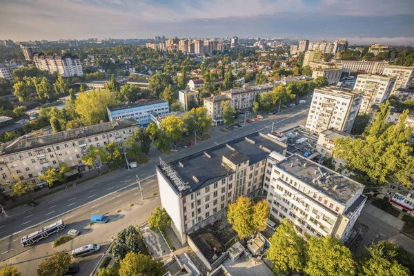 Panorama lotnicza Kiszyniowa — Zdjęcie stockowe