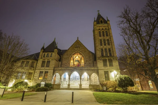 Centralny Zjednoczony Kościół Metodystyczny w Asheville — Zdjęcie stockowe