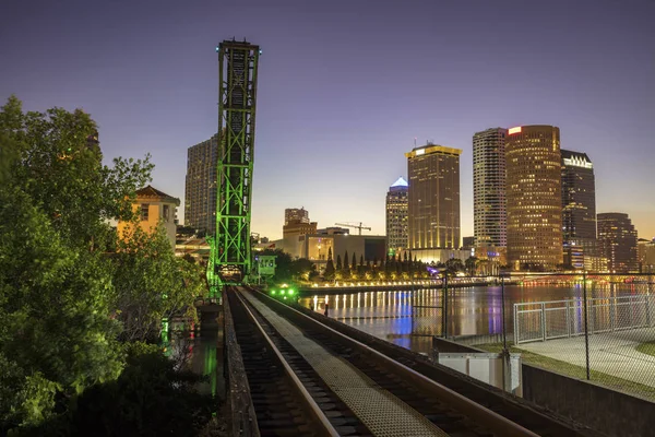 Ponte velha no centro de Tampa — Fotografia de Stock