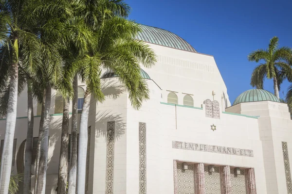 Templo Emanu-El em Miami Beach — Fotografia de Stock