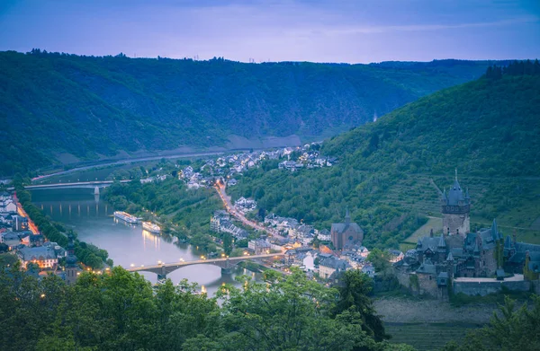 Panorama Cochem — Zdjęcie stockowe