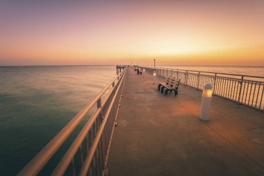 Sunny Isles Sahili 'ndeki iskele.