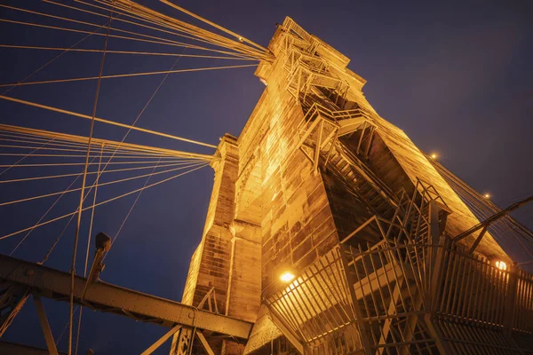 John A. Roebling Ponte sospeso a Cincinnati — Foto Stock