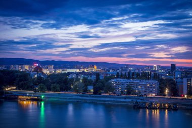 Novi Sad 'ın mimarisi. Novi Sad, Voyvodina, Sırbistan.