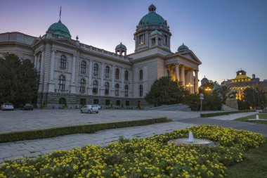 Belgrad 'da Ulusal Meclis. Belgrad, Belgrad, Sırbistan.