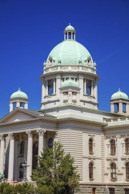 Belgrad 'da Ulusal Meclis. Belgrad, Belgrad, Sırbistan.