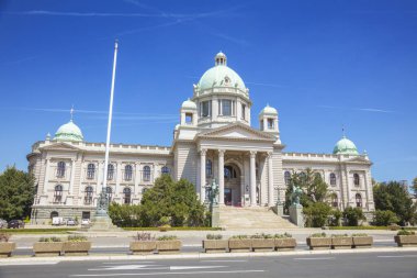 Belgrad 'da Ulusal Meclis. Belgrad, Belgrad, Sırbistan.