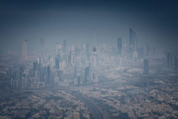 Panorama Aéreo Cidade Kuwait Cidade Kuwait Kuwait — Fotografia de Stock