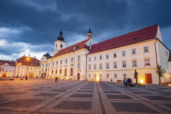 Gran Plaza Sibiu Sibiu Condado Sibiu Rumania —  Fotos de Stock