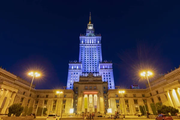 Palast Der Kultur Und Wissenschaft Warschau Warschau Masowien Polen — Stockfoto