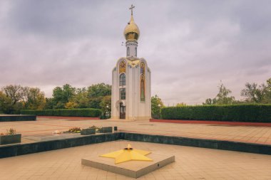 Tiraspol 'deki Zafer Şapeli Aziz George. Tiraspol, Transnistria.