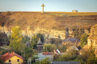 Kamianets-Podilskyi panoraması. Kamianet-Podilskyi, Khmelnytskyi Oblastı, Ukrayna.
