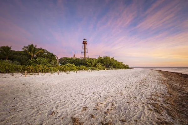 Maják Sanibel Point Ybel Light Sanibel Florida Usa — Stock fotografie