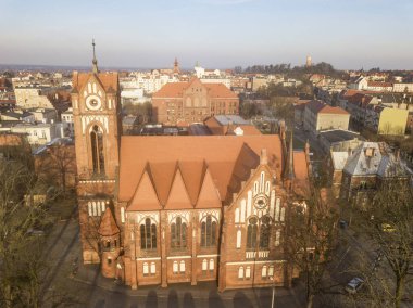 Grudziadz 'daki Kutsal Bakire Meryem' in Kutsal Kalbi Kilisesi. Grudziadz, Kuyavian-Pomeranya Voyvoda, Polonya.