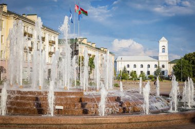 Brest 'teki Kutsal Haç' ın Yücelişi Kilisesi. Brest, Brest Bölgesi, Belarus.