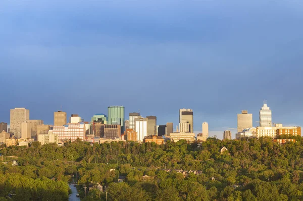 Poranna Panorama Edmonton Edmonton Alberta Kanada — Zdjęcie stockowe
