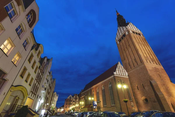 Katedra Mikołaja Elblągu Elbląg Warmińsko Mazurskie Polska — Zdjęcie stockowe