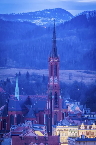 Колегіальна Церква Святої Марії Вальбріху Вальбжич Нижня Сілезія Польща — стокове фото