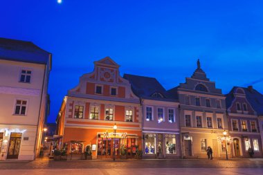 Cottbus, Almanya - Şehirde akşam 