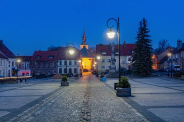 Toszek 'in Panoraması. Toszek, Opole, Polonya.