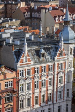 Swidnica 'nın eski mimarisi. Swidnica, Lower Silesia, Polonya.