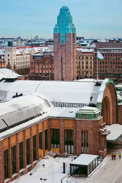 Helsinki Klokkentoren Bij Het Centraal Station — Stockfoto