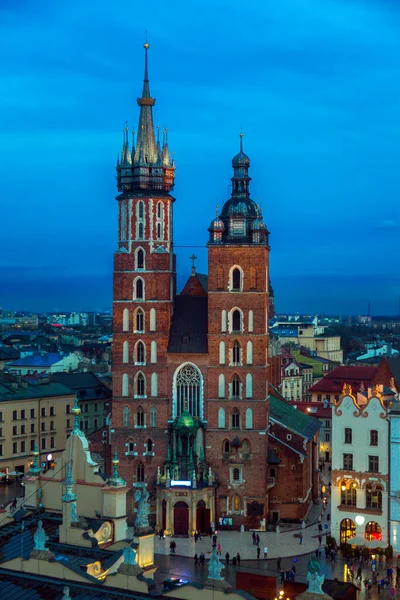 Mariakyrkan Krakow Krakow Mindre Polen Polen — Stockfoto