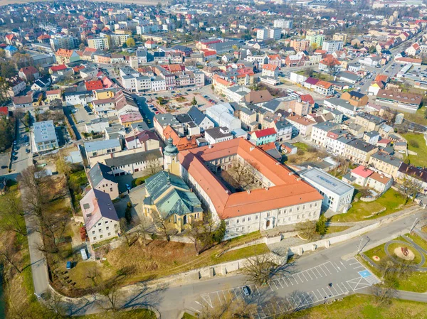 Panorama Krapkowic Krapkowice Opole Polska — Zdjęcie stockowe