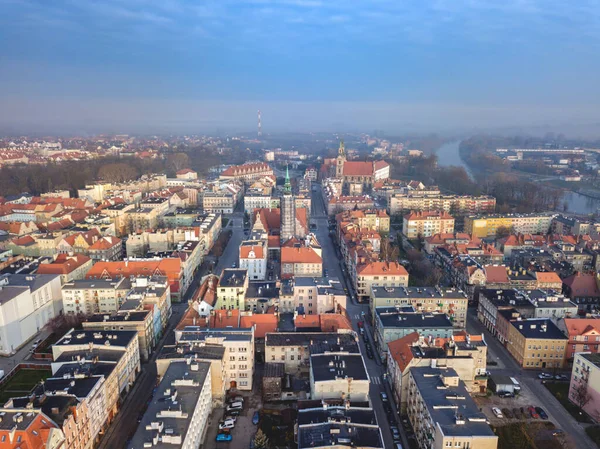 Panorama Von Brzeg Brzeg Oppeln Polen — Stockfoto