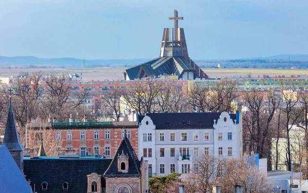 Kościół Mariacki Królowej Polski Świdnicy Świdnica Dolny Śląsk Polska — Zdjęcie stockowe