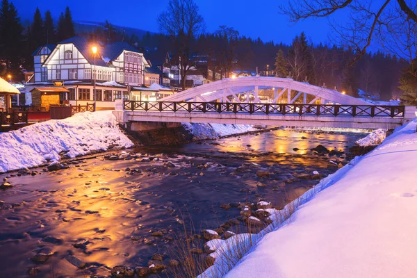 Łaby Szpindlerowym Młynie Spindleruv Mlyn Hradec Kralove Czechy — Zdjęcie stockowe