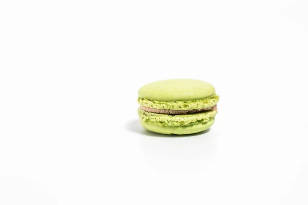 Sweet Delicate Macaroon Cookies White Background — ストック写真