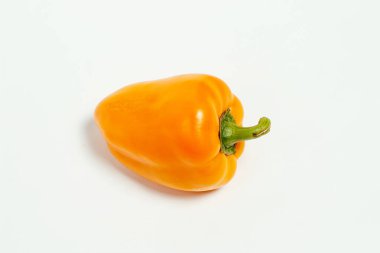 Sweet bell pepper for diet salad on a white background
