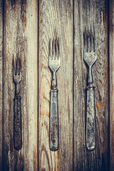 Antique Metal Rusty Fork Vintage Surface — Stock Photo, Image
