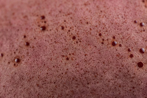 Розовая Пена Вкусного Напитка Близко — стоковое фото