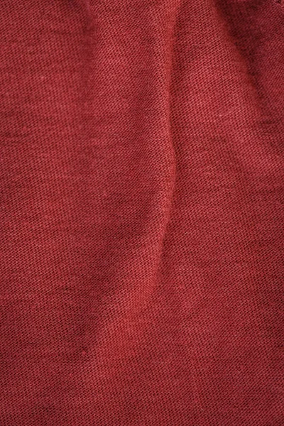 Roter Stoff Mit Textur Für Kleidung Und Dekor Makro — Stockfoto