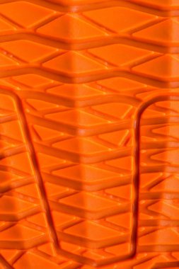 Parlak Turuncu Plastik Ayakkabı İzi Yüzeyi
