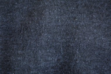 Giysiler ve dekorasyon için kalın siyah kumaş.