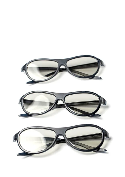 Black Stylish Glasses White Background — Stock Photo, Image