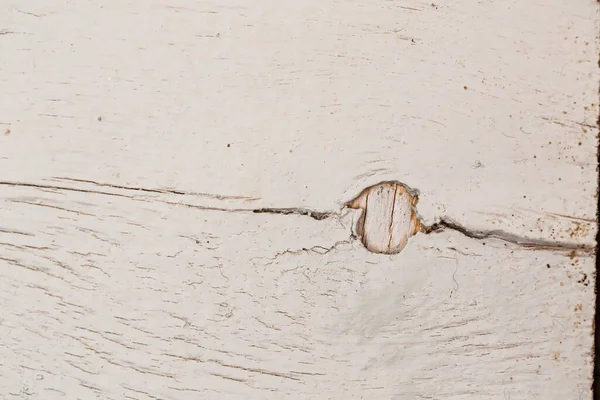 Texture Old White Painted Board Scratches Cracks — Stock Photo, Image